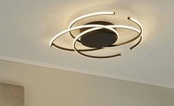 KHG LED-Deckenleuchte, 3-flammig, schwarz