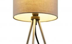 KHG Tischleuchte, 1-flammig, Dreibein, Schirm grau -Innenleuchten Verkaufsladen 11684539 3 202006091056