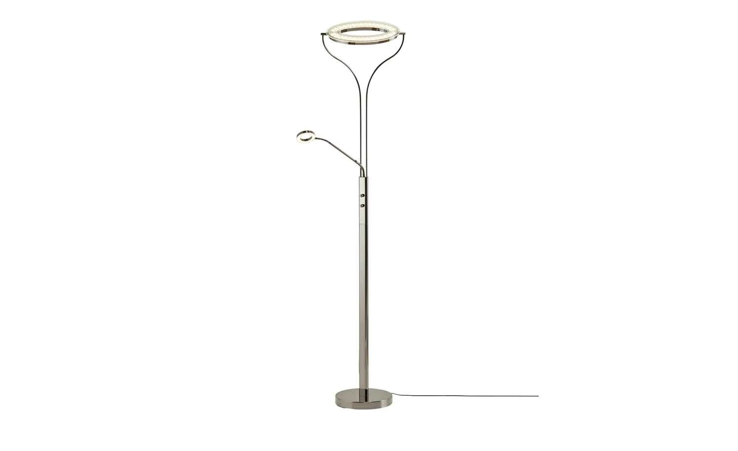 Meisterleuchten LED-Deckenfluter, 2-flammig, schwarz/chrom 2 Meisterleuchten LED-Deckenfluter, 2-flammig, schwarz/chrom – Bild 2