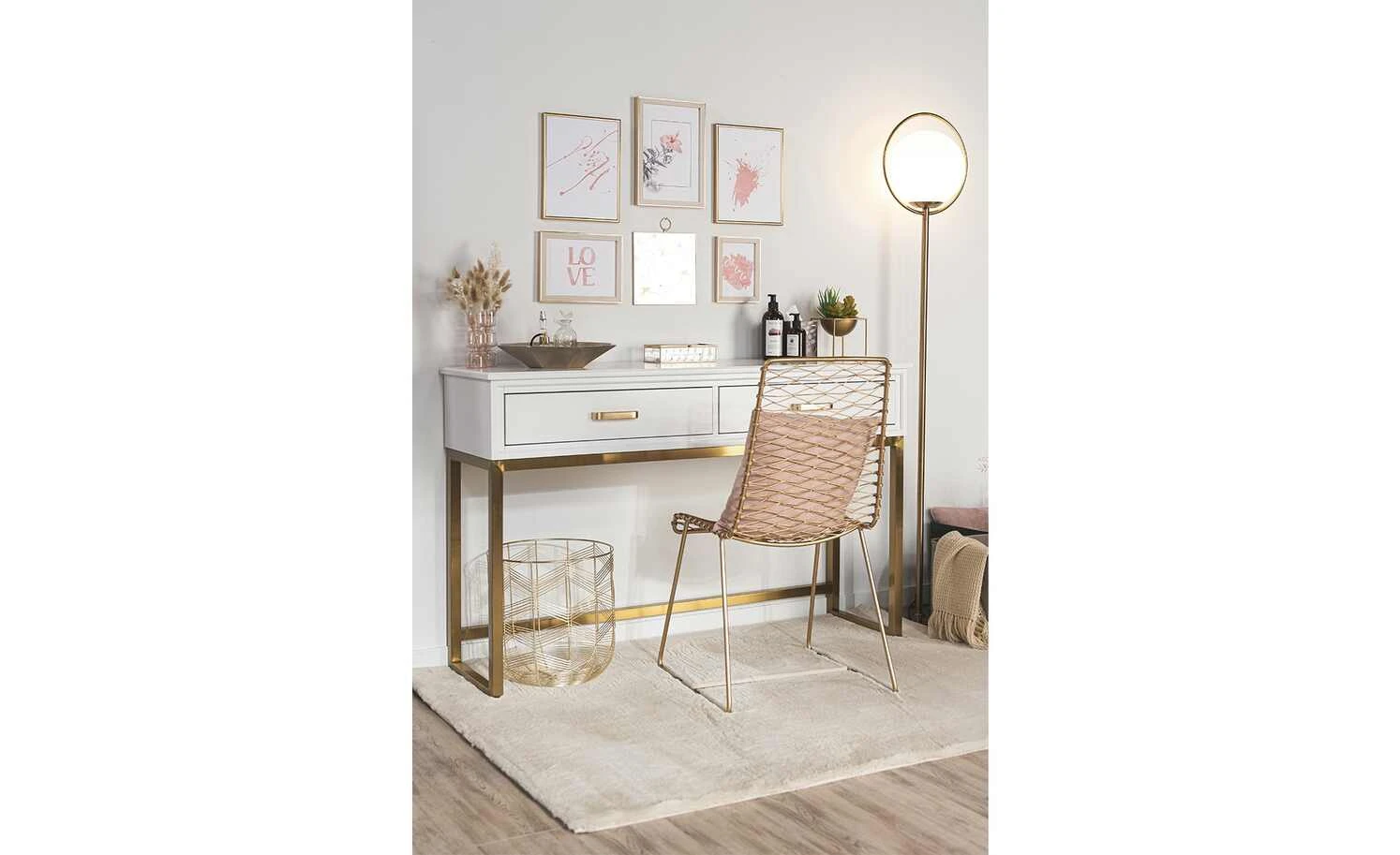 KHG Stehleuchte, 1-flammig, altmessing 4 KHG Stehleuchte, 1-flammig, altmessing – Bild 4