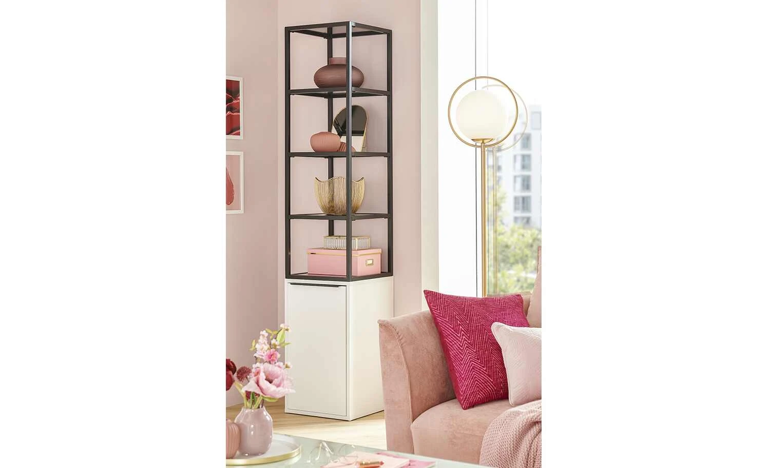 KHG Stehleuchte, 1-flammig, altmessing 2 KHG Stehleuchte, 1-flammig, altmessing – Bild 2