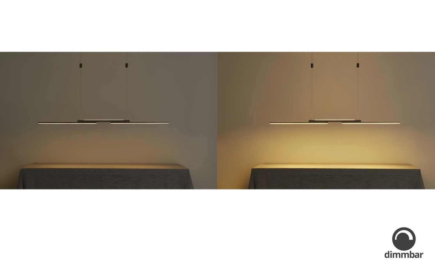 B-Leuchten LED-Pendelleuchte, up&down, anthrazit 2 B-Leuchten LED-Pendelleuchte, up&down, anthrazit – Bild 2