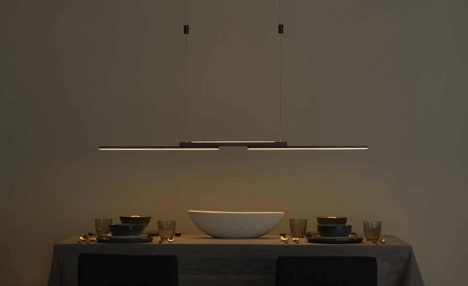 B-Leuchten LED-Pendelleuchte, up&down, anthrazit 1 B-Leuchten LED-Pendelleuchte, up&down, anthrazit