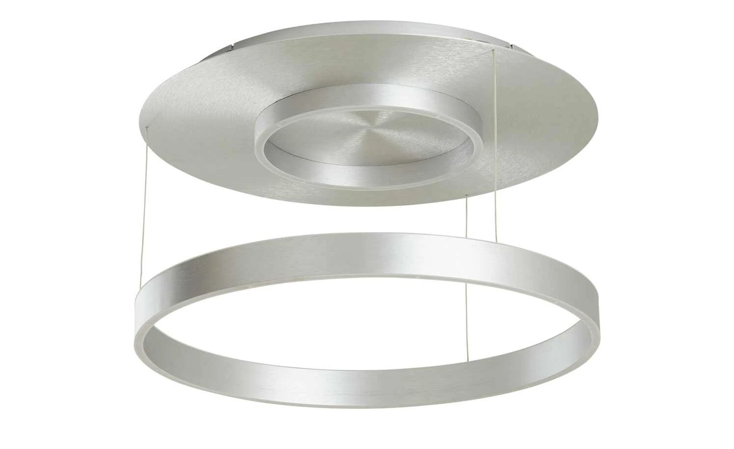 B-Leuchten LED-Deckenleuchte, Alu-matt, abgehangen 2 B-Leuchten LED-Deckenleuchte, Alu-matt, abgehangen – Bild 2