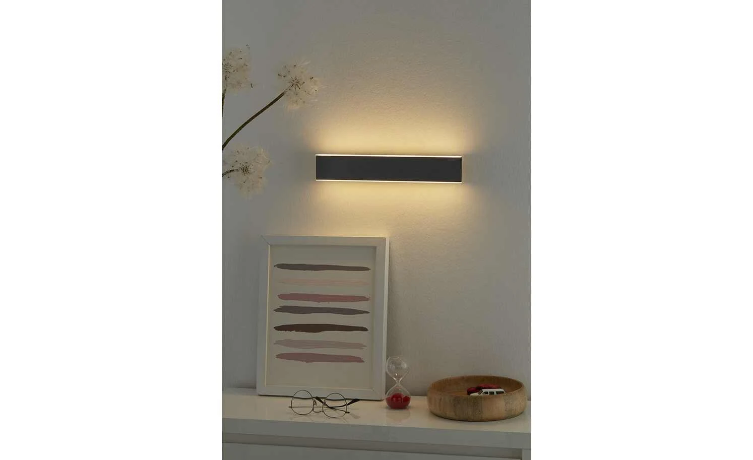 B-Leuchten LED-Wandleuchte, anthrazit, up & down | Schwarz 1 B-Leuchten LED-Wandleuchte, anthrazit, up & down | Schwarz