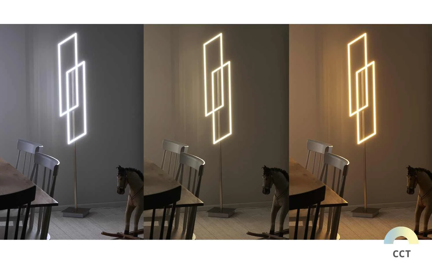 Paul Neuhaus LED-Stehleuchte, 2-flammig, `Rechtecke´ 2 Paul Neuhaus LED-Stehleuchte, 2-flammig, `Rechtecke´ – Bild 2