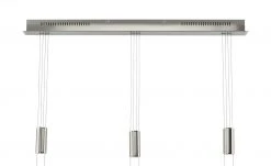 Fischer-Honsel LED-Pendelleuchte, 3-flammig, Nickel matt -Innenleuchten Verkaufsladen 11684908 3 202010241224