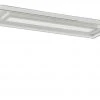 Fischer-Honsel LED-Deckenleuchte, chrom/alu, `Rechteck`