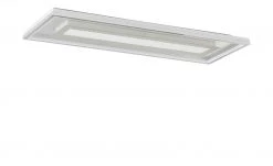 Fischer-Honsel LED-Deckenleuchte, chrom/alu, `Rechteck`