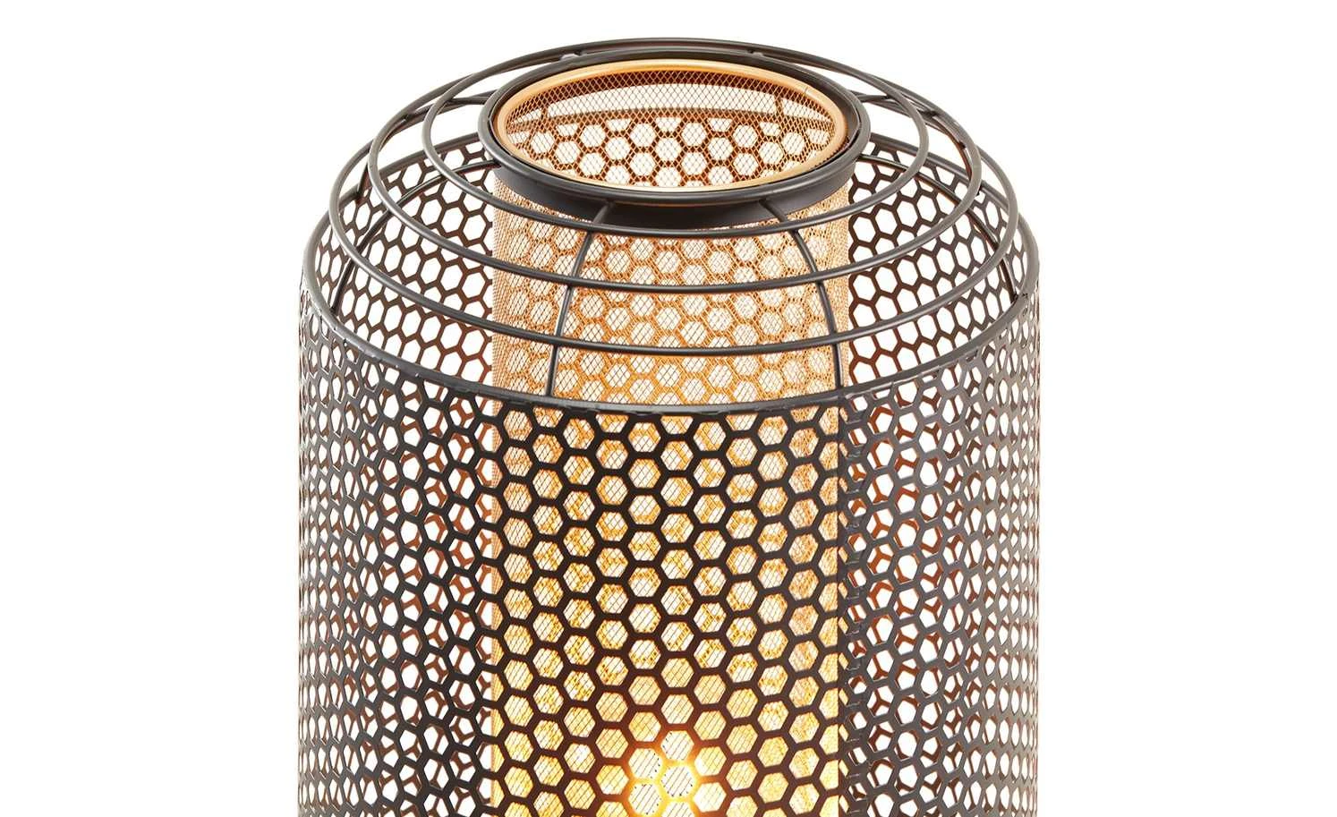 Stehleuchte, 1-flammig, Metall Schwarz / Gold 5 Stehleuchte, 1-flammig, Metall Schwarz / Gold – Bild 5