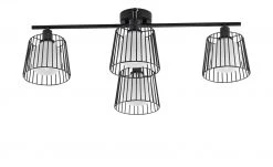 Deckenleuchte, 4-flammig, Draht/schwarz -Innenleuchten Verkaufsladen 11684956 5 202007080958