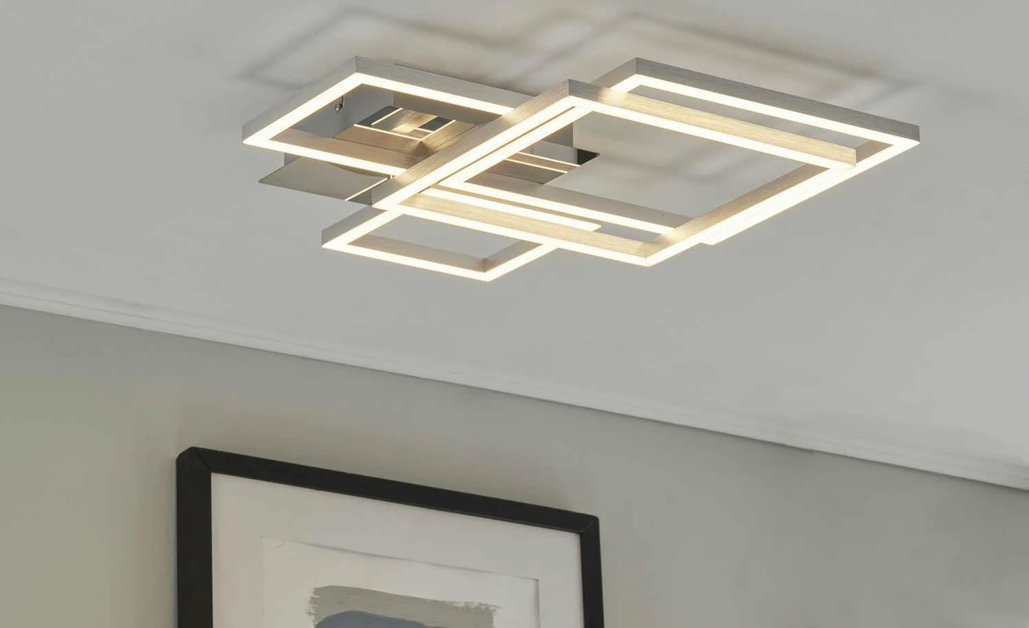 LED-Deckenleuchte, chrom/silberfarben 3 LED-Deckenleuchte, chrom/silberfarben – Bild 3