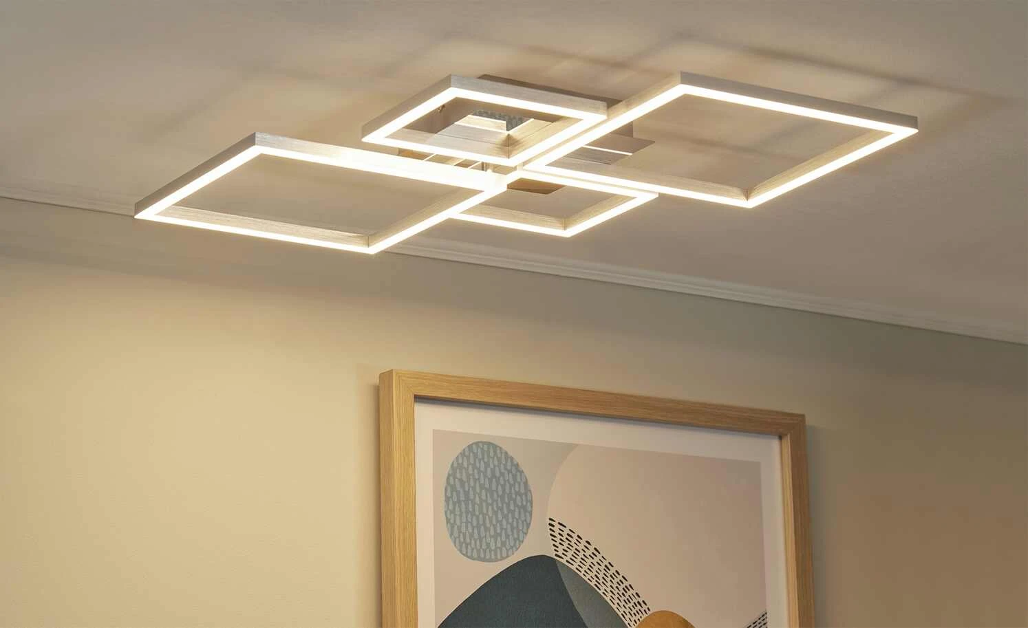 LED-Deckenleuchte, chrom/silberfarben 2 LED-Deckenleuchte, chrom/silberfarben – Bild 2