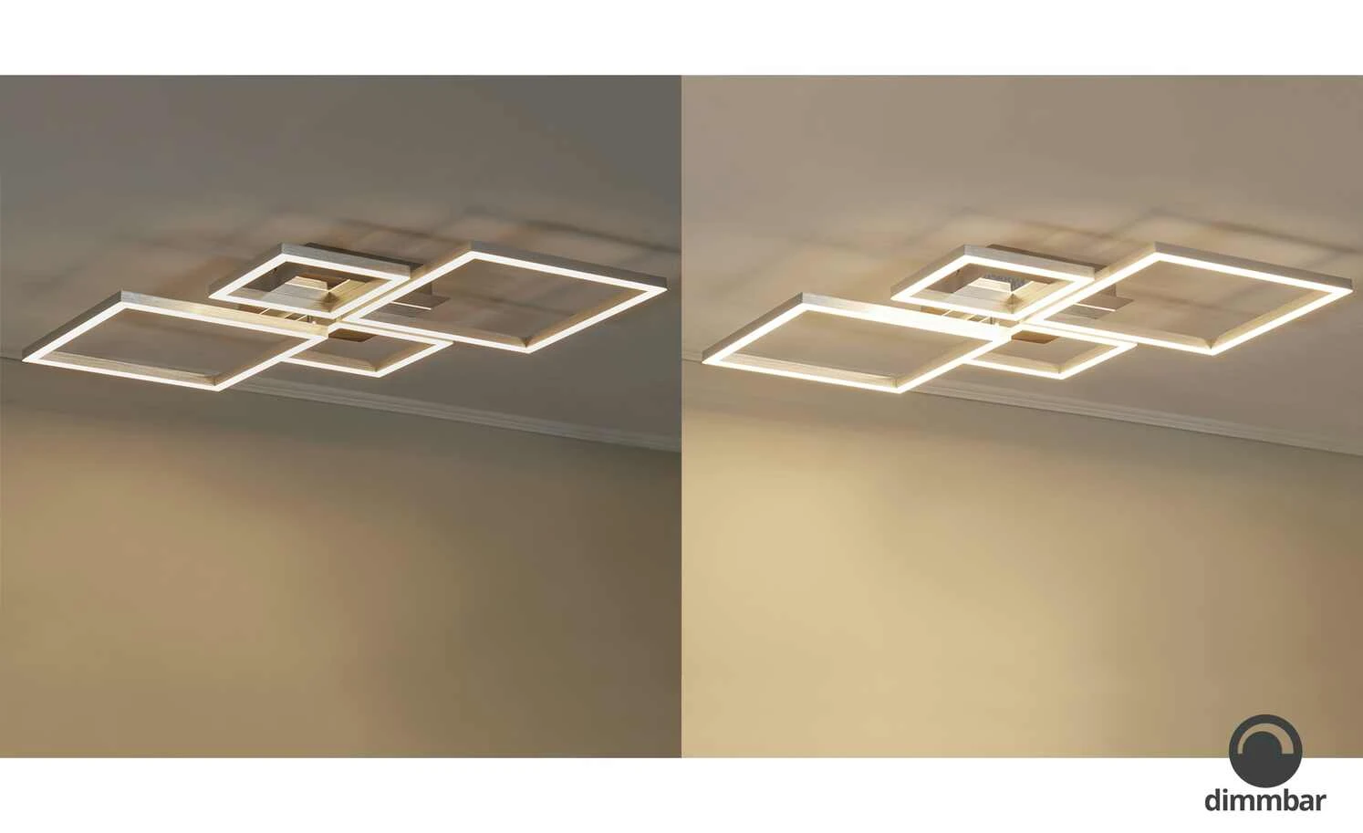 LED-Deckenleuchte, chrom/silberfarben 1 LED-Deckenleuchte, chrom/silberfarben