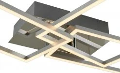 LED-Deckenleuchte, chrom/silberfarben ´breit´ -Innenleuchten Verkaufsladen 11684996 5 202009112239