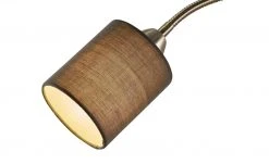 Trio Stehleuchte, 2-flammig, nickel matt, Stoffschirm grau -Innenleuchten Verkaufsladen 11685012 2 202007080953