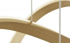 Wofi LED-Pendelleuchte, goldmatt, geschwungen -Innenleuchten Verkaufsladen 11685036 1 202104072233