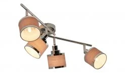 Wofi Deckenstrahler, 4-flammig, chrom, mit Stoffschirmen -Innenleuchten Verkaufsladen 11685041 6 202003021341