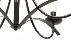 Kronleuchter, 5-flammig, schwarz/rostfarben -Innenleuchten Verkaufsladen 11685120 3 202007080952