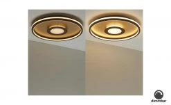 Fischer-Honsel LED-Deckenleuchte, rost-/ goldfarben