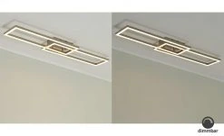 Paul Neuhaus Smart Home-Deckenleuchte, 2-flammig, Nickel matt