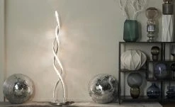 LED-Stehleuchte, geschwungen mit RGB