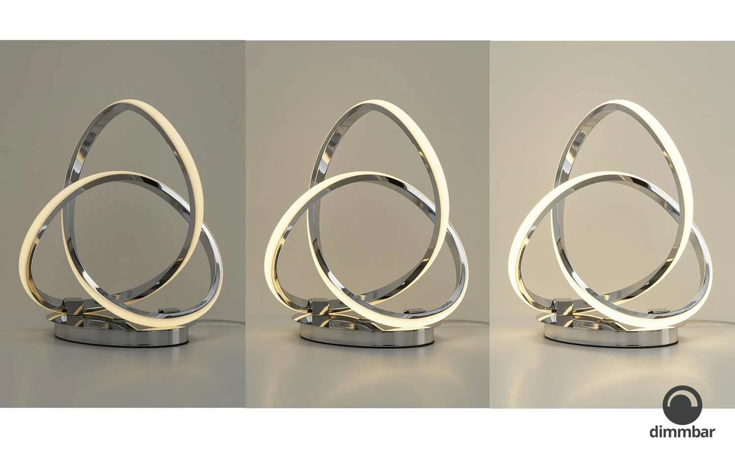 Wofi LED-Tischleuchte, chrom, geschwungen 9 Wofi LED-Tischleuchte, chrom, geschwungen – Bild 9