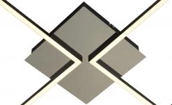 KHG LED-Deckenleuchte, 2-flammig, schwarz/chrom -Innenleuchten Verkaufsladen 11685298 2 202007080957