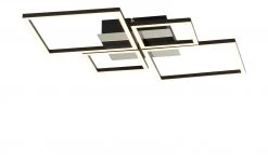 KHG LED-Deckenleuchte, 4-flammig, schwarz/chrom -Innenleuchten Verkaufsladen 11685299 1 202007080957