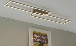 Paul Neuhaus LED-Deckenleuchte, 2-flammig, Nickel matt