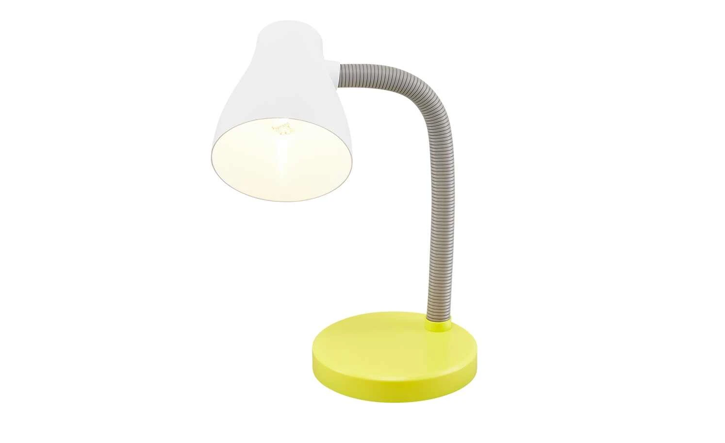 KHG Tischleuchte, 1-flammig, gelb/weiß 7 KHG Tischleuchte, 1-flammig, gelb/weiß – Bild 7