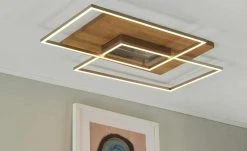 LED-Deckenleuchte, 2-flammig, Eiche natur ´groß´