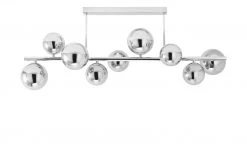 Meisterleuchten Deckenleuchte, 9-flammig, chrom, Rauchglas-Kugeln -Innenleuchten Verkaufsladen 11685424 1 202010162228