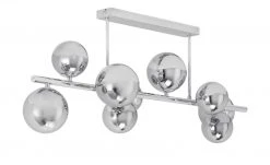 Meisterleuchten Deckenleuchte, 9-flammig, chrom, Rauchglas-Kugeln -Innenleuchten Verkaufsladen 11685424 2 202010162228