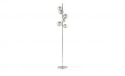 Meisterleuchten Stehleuchte, 6-flammig, chrom, Rauchglas-Kugeln -Innenleuchten Verkaufsladen 11685425 1 202010161831