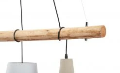 Paul Neuhaus Pendelleuchte, 3-flammig, Holz/Stoffschirme -Innenleuchten Verkaufsladen 11685448 5 202002262236