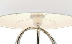 KHG Keramik-Tischleuchte, 1-flammig, weiß/chromfarben -Innenleuchten Verkaufsladen 11685464 4 202010200110