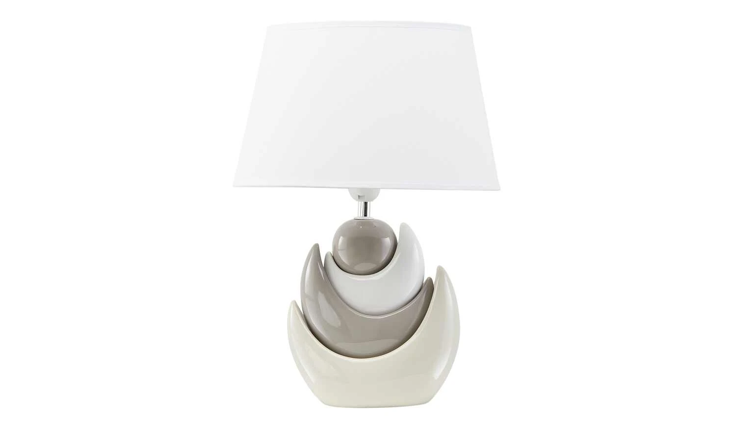 KHG Keramik-Tischleuchte, 1-flammig, grau/weiß 6 KHG Keramik-Tischleuchte, 1-flammig, grau/weiß – Bild 6