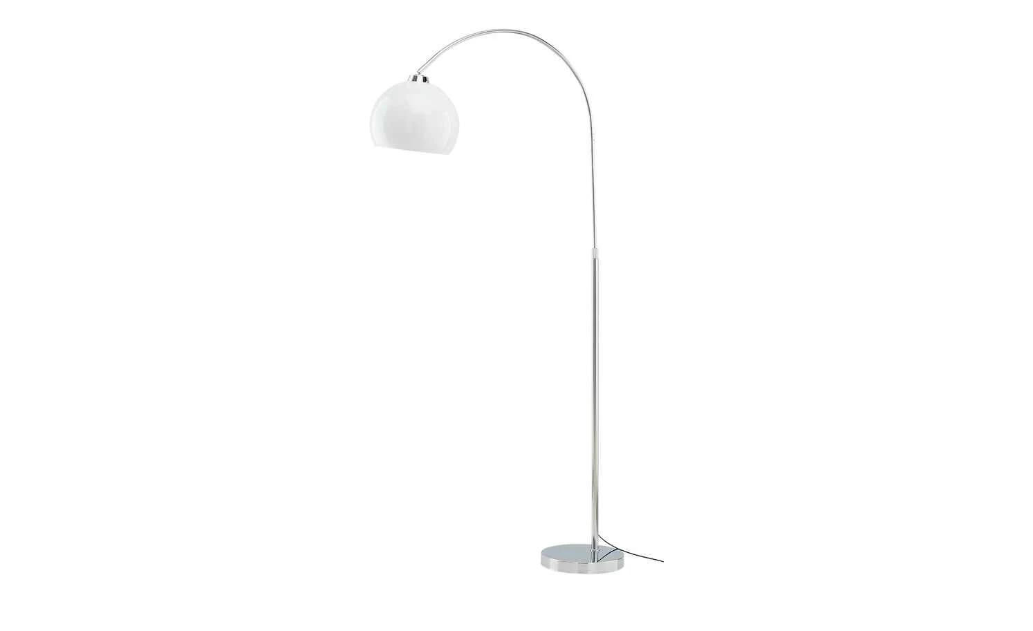 KHG Bogenleuchte, 1-flammig, chrom / weiß 2 KHG Bogenleuchte, 1-flammig, chrom / weiß – Bild 2