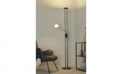 Meisterleuchten LED-Deckenfluter, 2-flammig, schwarz-chrom