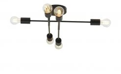 HOME STORY Deckenleuchte, 6-flammig, Schwarz -Innenleuchten Verkaufsladen 11685525 2 202101041431