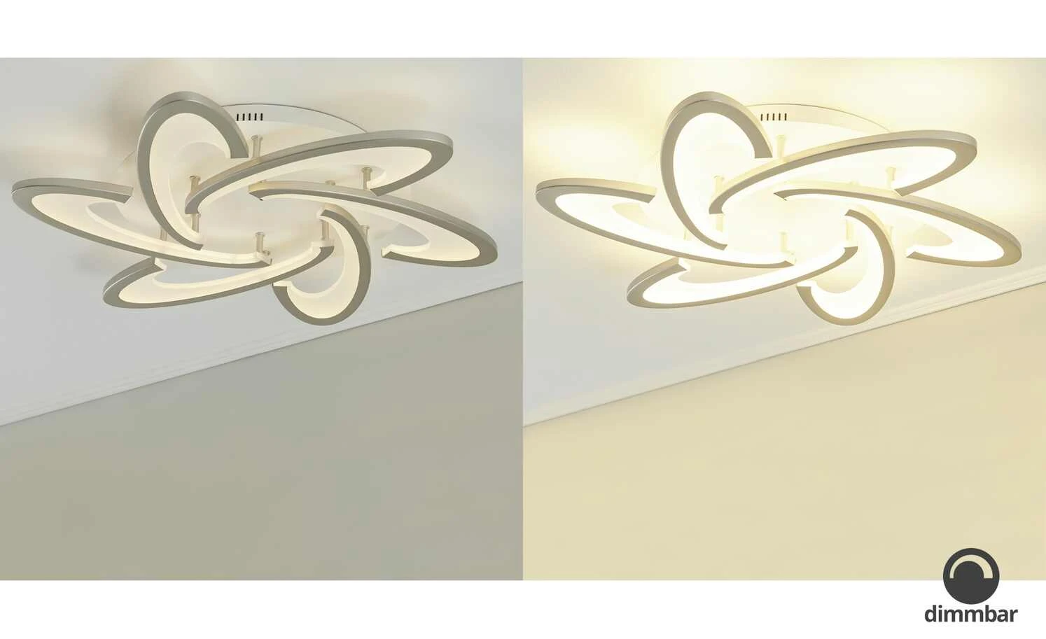 Meisterleuchten LED-Deckenleuchte, 6-flammig, weiß 2 Meisterleuchten LED-Deckenleuchte, 6-flammig, weiß – Bild 2