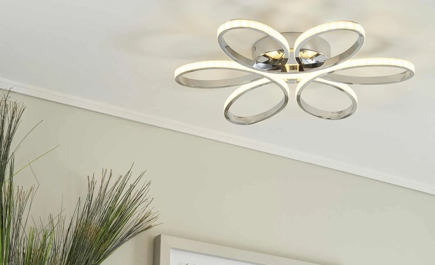 Meisterleuchten LED-Deckenleuchte, chrom 2 Meisterleuchten LED-Deckenleuchte, chrom – Bild 2