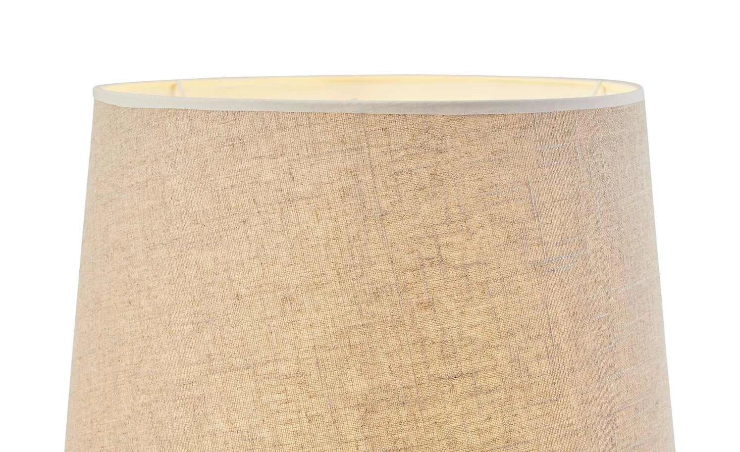 HOME STORY Stehleuchte, 1-flammig, Stoffschirm sandfarben | Weiß 7 HOME STORY Stehleuchte, 1-flammig, Stoffschirm sandfarben | Weiß – Bild 7