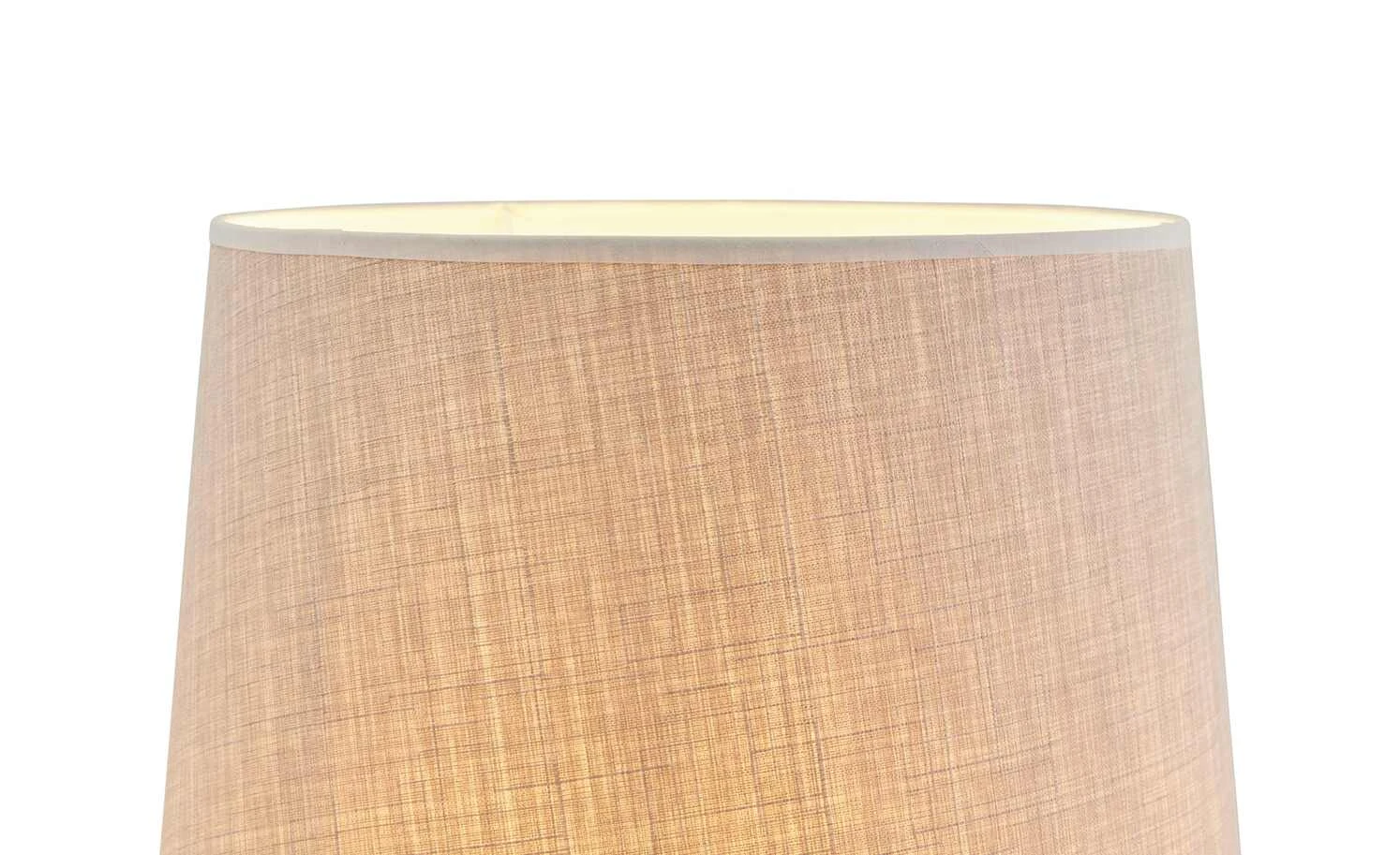 HOME STORY Stehleuchte, 1-flammig, Stoffschirm natur | Braun 5 HOME STORY Stehleuchte, 1-flammig, Stoffschirm natur | Braun – Bild 5