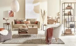 KHG Pendelleuchte, 1-flammig, Bambusfaser gewebt