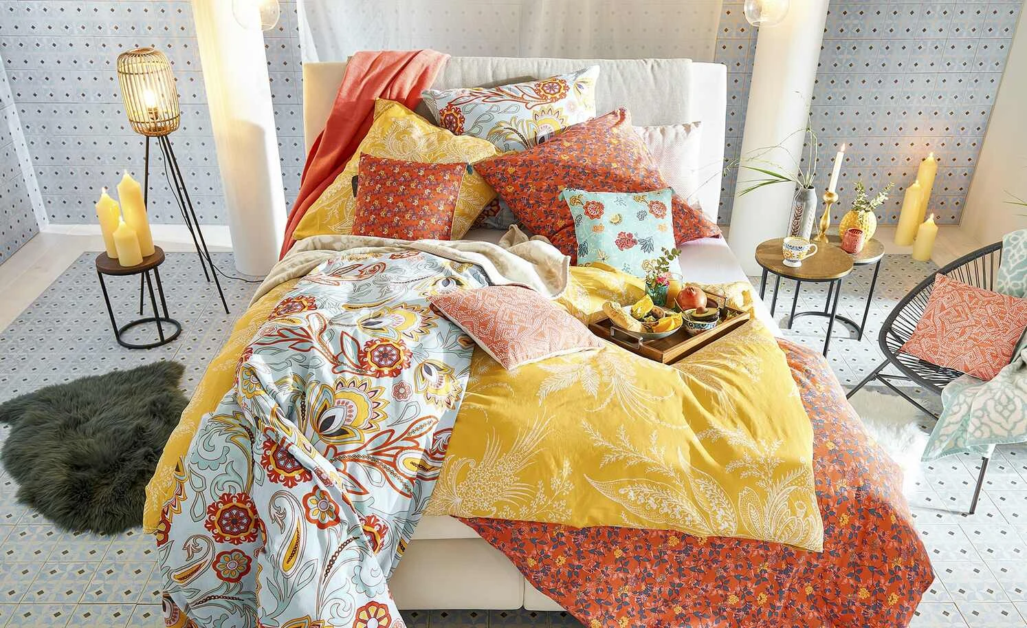 Stehleuchte, 1-flammig, Bambusschirm 5 Stehleuchte, 1-flammig, Bambusschirm – Bild 5