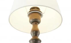 Tischleuchte, 1-flammig, Stoffschirm creme `klein´ | 33|cm -Innenleuchten Verkaufsladen 11685730 5 202008202250