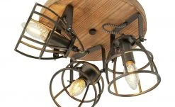 Deckenleuchte, 3-flammig, Holz/Metall -Innenleuchten Verkaufsladen 11685738 3 202009112239