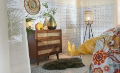 Stehleuchte, 1-flammig, Metallkorb goldfarben 10 Stehleuchte, 1-flammig, Metallkorb goldfarben -Innenleuchten Verkaufsladen 11685751 3 202106021248